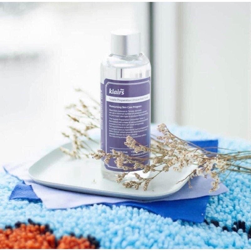 Toner Klairs Supple Preparation Toner Nước hoa hồng Klairs 180ml (Tặng k&egravem 01 mặt nạ Klairs)