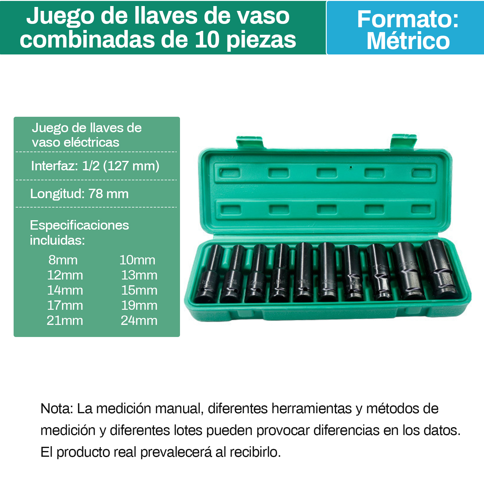 Bộ 10 Đầu Khẩu 1/2 Dài Chính Hãng Bộ Khẩu Từ 8 Đến 24 Dài Bộ Khẩu Siết Bulong