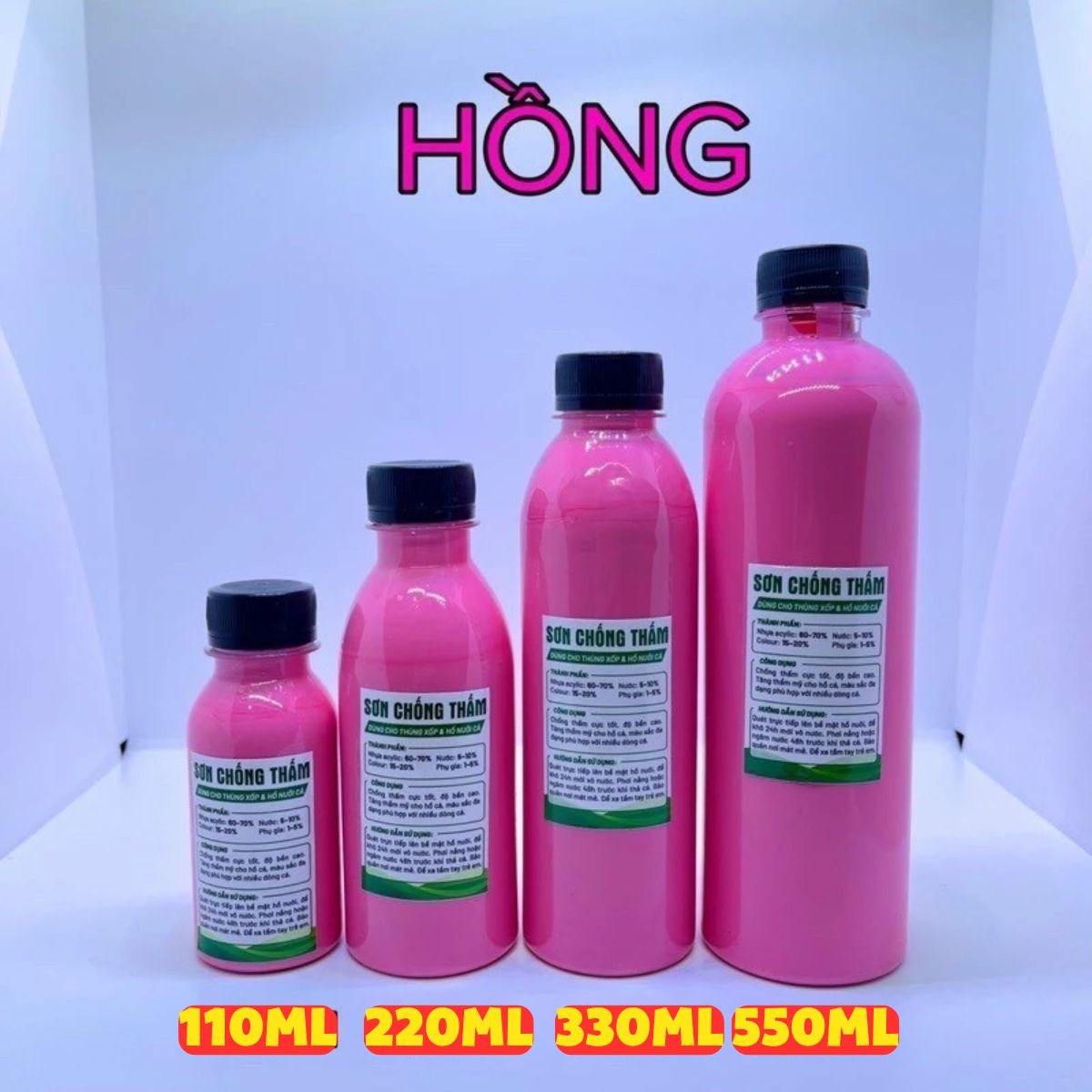 Sơn Chống Thấm Thùng Xốp Cho Bể Cá - Chống Thấm Thùng Xốp Bể Xi Măng Nuôi Cá Cảnh Thủy Sinh Cá 7 Màu
