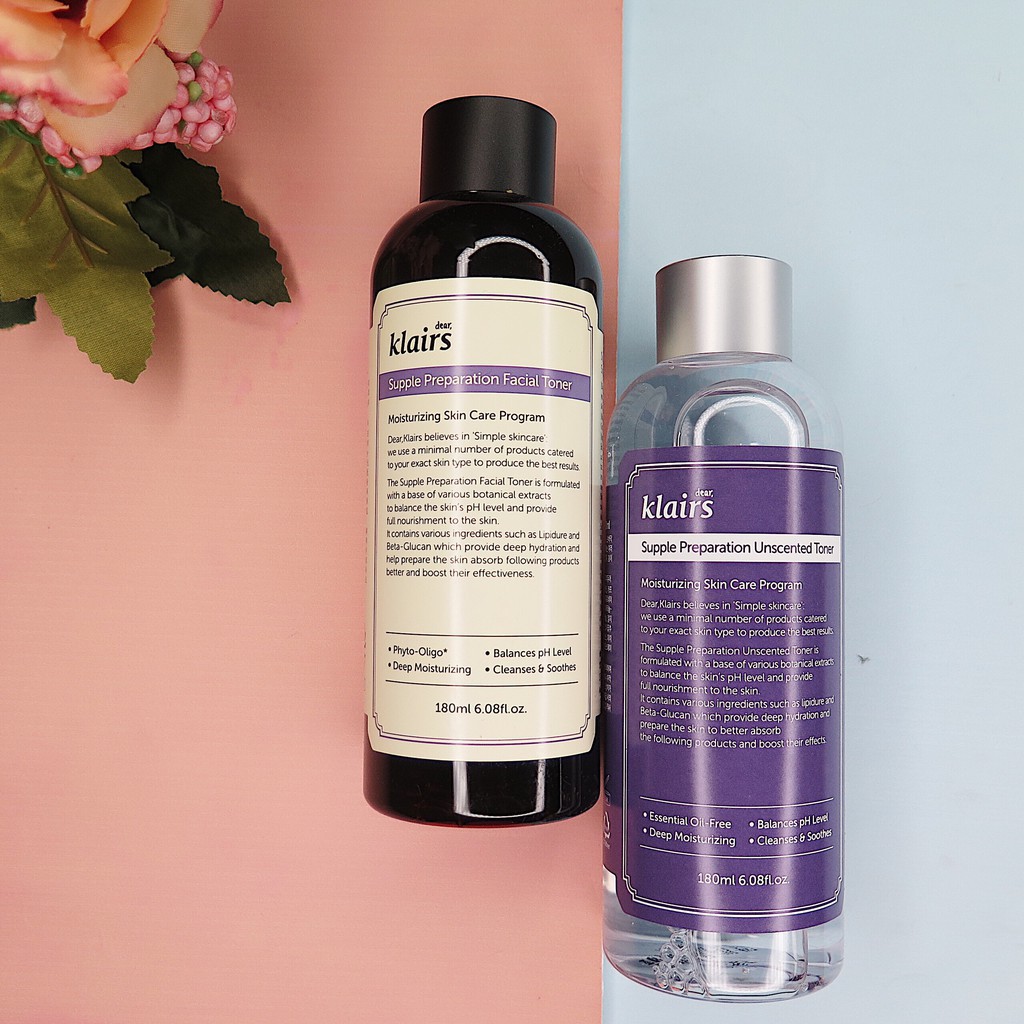 Nước hoa hồng Dear Klairs Supple Preparation Facial Toner 180ml