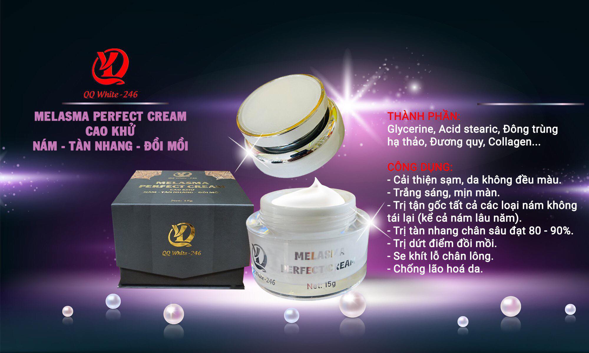 CAO KHỬ NÁM - TÀN NHANG - ĐỒI MỒI 246 | MELASMA PERFECT CREAM