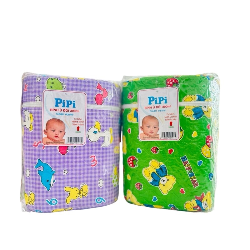 Bình Ủ sữa ruột nhựa cho bé PiPi cho bình cổ rộng 120ml 330ml Ủ đơn Ủ đôi