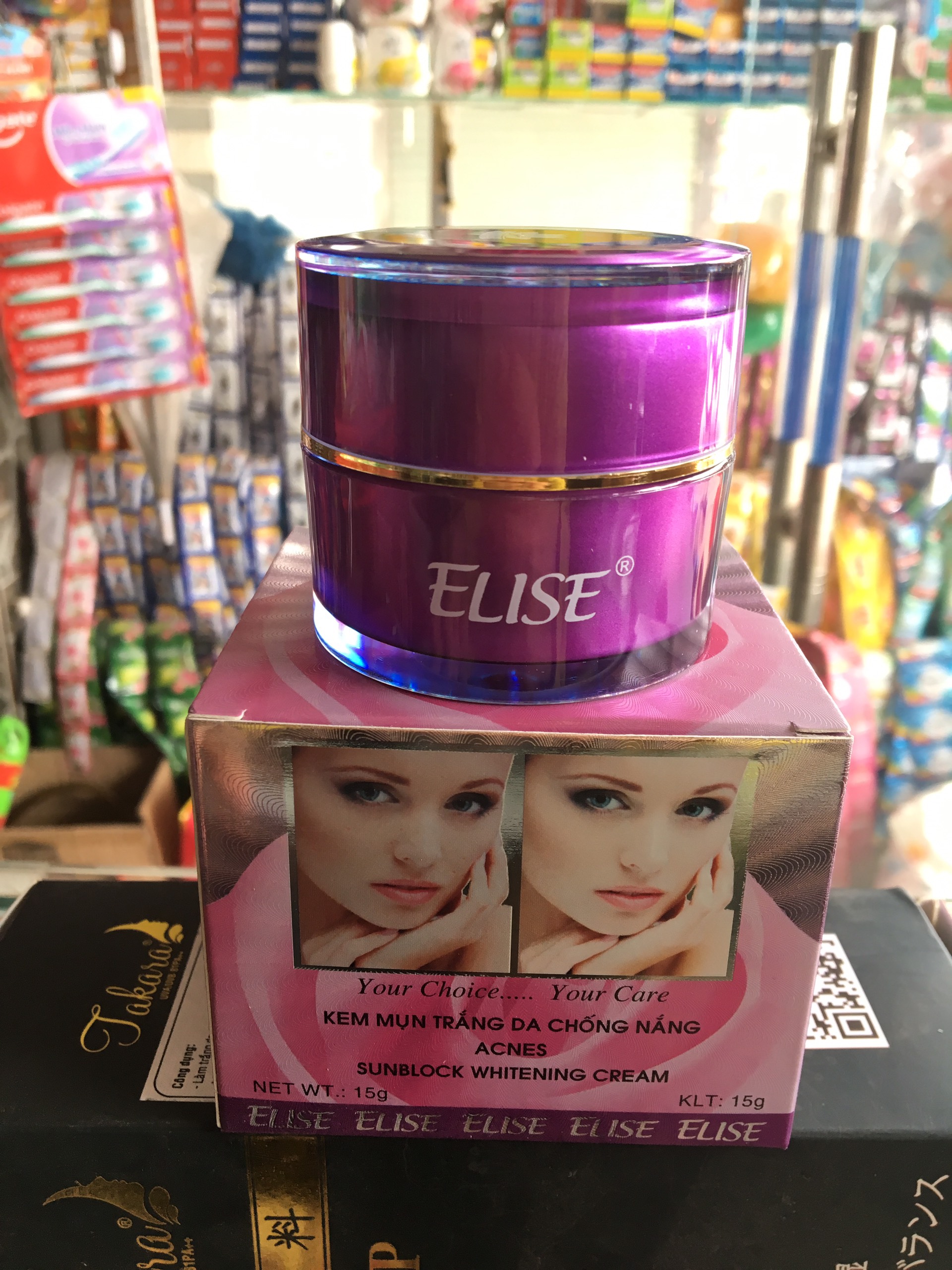 kem elise mụn trắng da chống nắng 15g