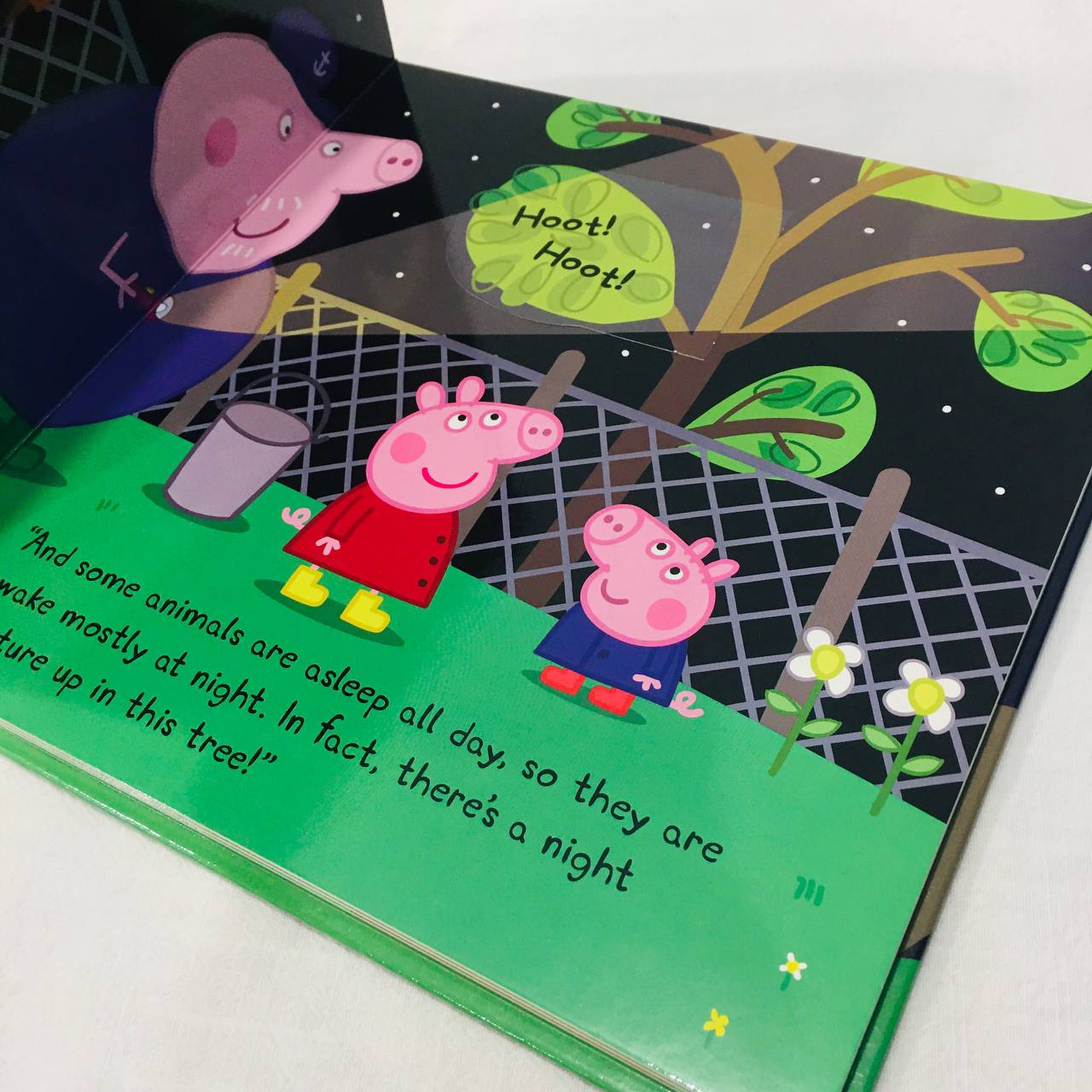 Sách - Peppa Pig : Night Creatures - A Lift-the-Flap Book Cho Bé Từ 4 Tuổi ( Khu Vườn Sách )