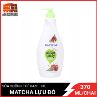 Sữa Dưỡng Thể Hazeline Matcha & Lựu Đỏ Chai 370ML