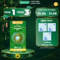 Bao Cao Su Siêu Mỏng Okamoto Harmony Không Mùi Gân Sọc Size 52mm Hộp 10 Cái