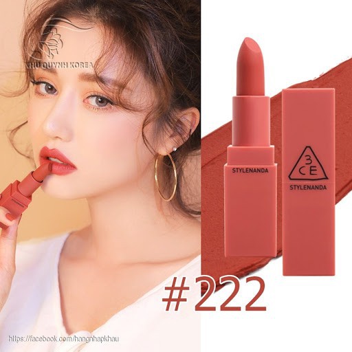 Son Thỏi Lì 3ce Matte Lip Color Màu 227 Benchmark - Cam Đất Frorece86 Store