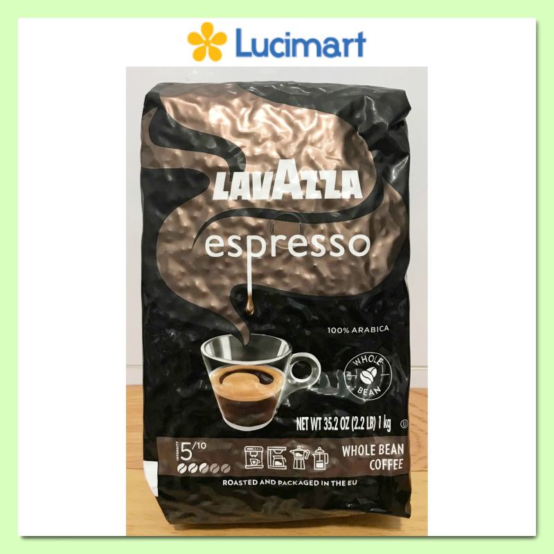 Cà phê Ý Lavazza Espresso Italiano nguyên hạt Whole Bean gói 1kg [Hàng Mỹ]