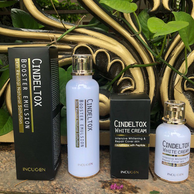 Bộ dưỡng Cindeltox - kem truyền trắng- nhũ tương Cindeltox cam kết hàng đúng mô tả chất lượng đảm bảo an toàn đến sức khỏe người sử dụng đa dạng mẫu mã màu sắc kích cỡ