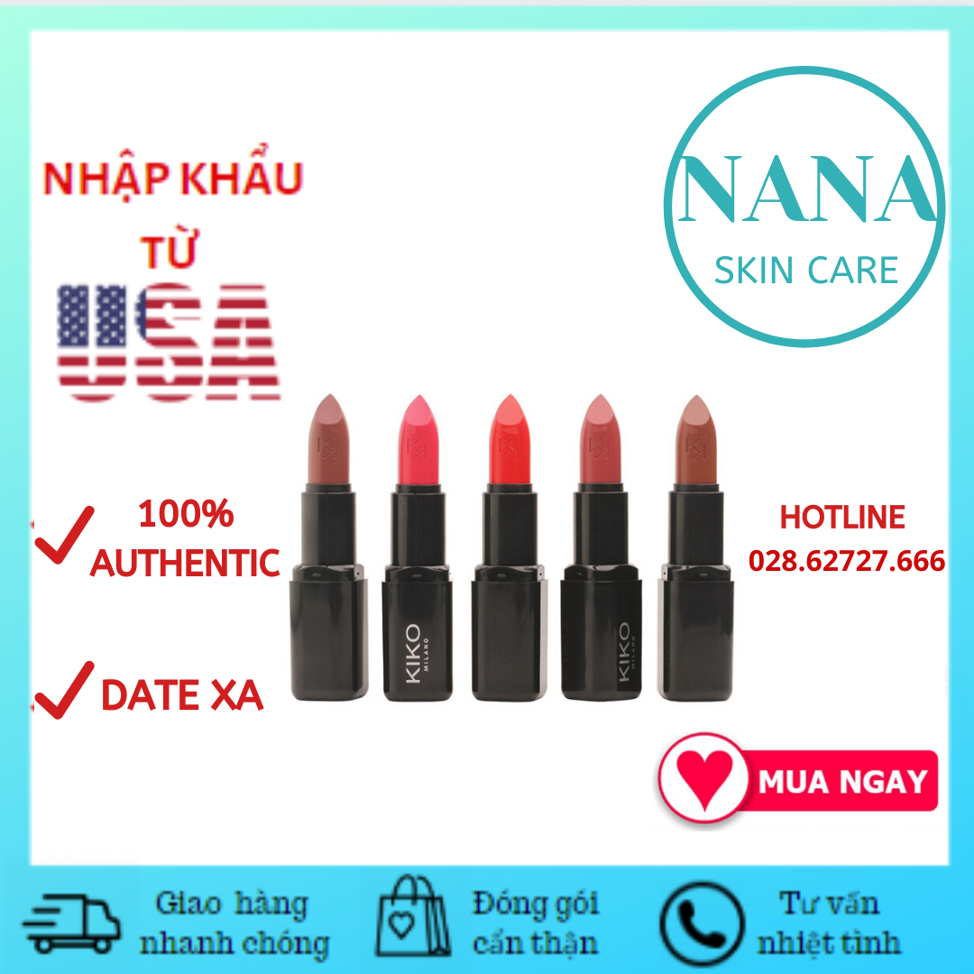 [Hcm][Đủ Màu] Son Kiko Milano Smart Lipstick