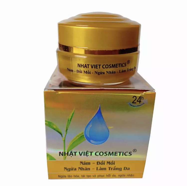 [HCM]Kem Nám Đồi mồi Ngừa nhăn Làm trắng da Trà xanh và Serum NHẬT VIỆT COSMETICS – 13g