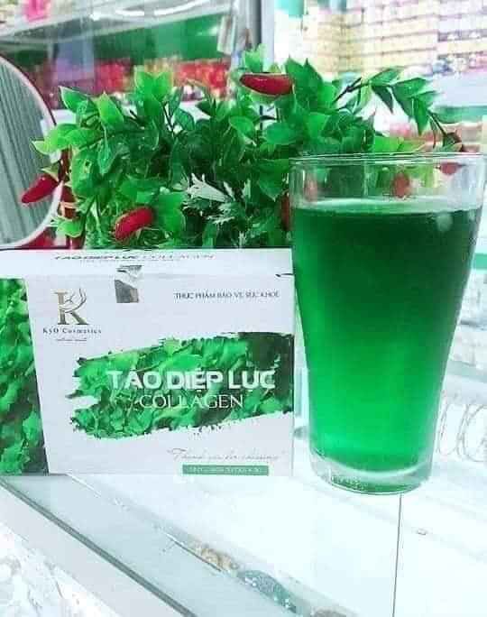 Tảo Diệp Lục Uống Đẹp Da Chống Khô Hạn Phụ Nữ