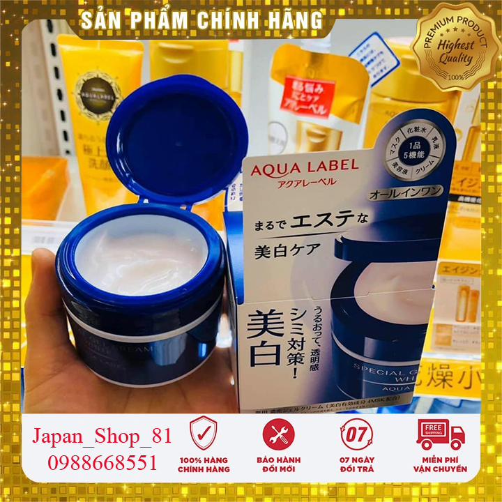 (Hàng Chuẩn)Kem dưỡng da 5 trong 1 Shiseido Aqualabel Special Gel Cream 90g Nhật Bản_Japan_Shop_81