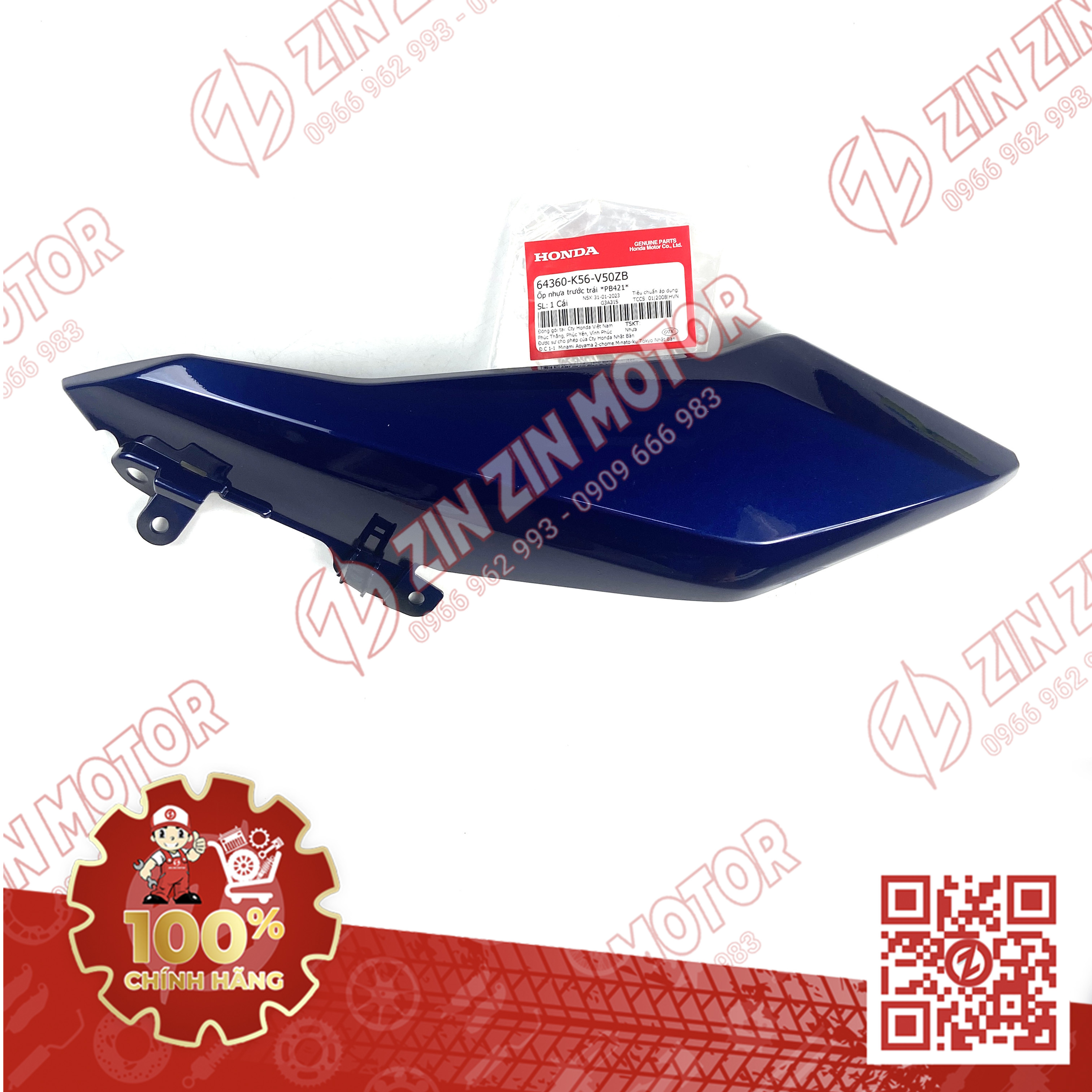 Dàn áo Winner X V2 2020 Xanh Đen RS150X RS150 V3 Chính Hãng Honda - ZINZINMOTOR