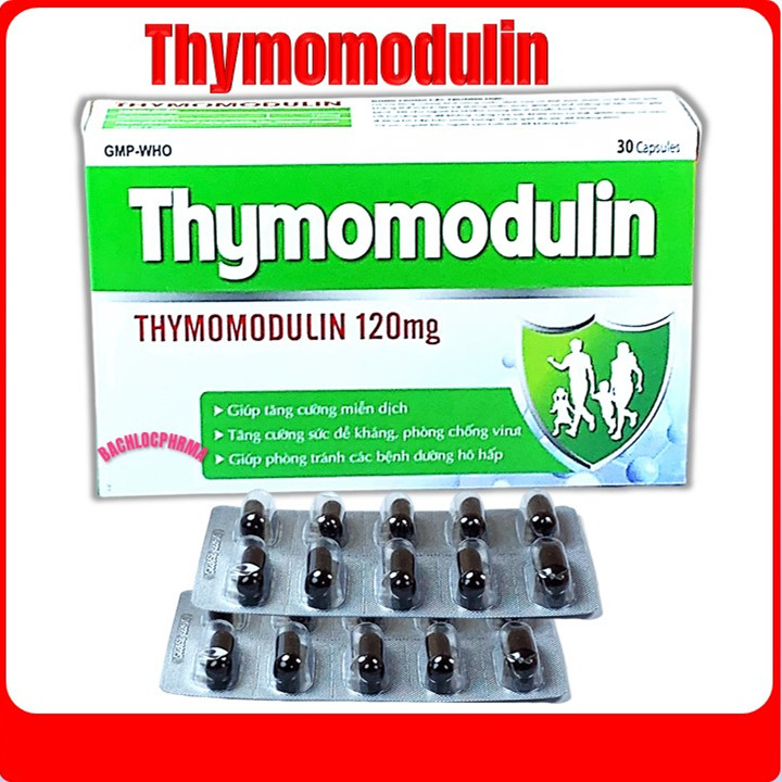 Viên Uống Thymomodulin 120mg Tăng Cường Sức Đề Kháng Phòng Tránh Bệnh Đường Hô Hấp - Dược Phẩm Bách Lộc