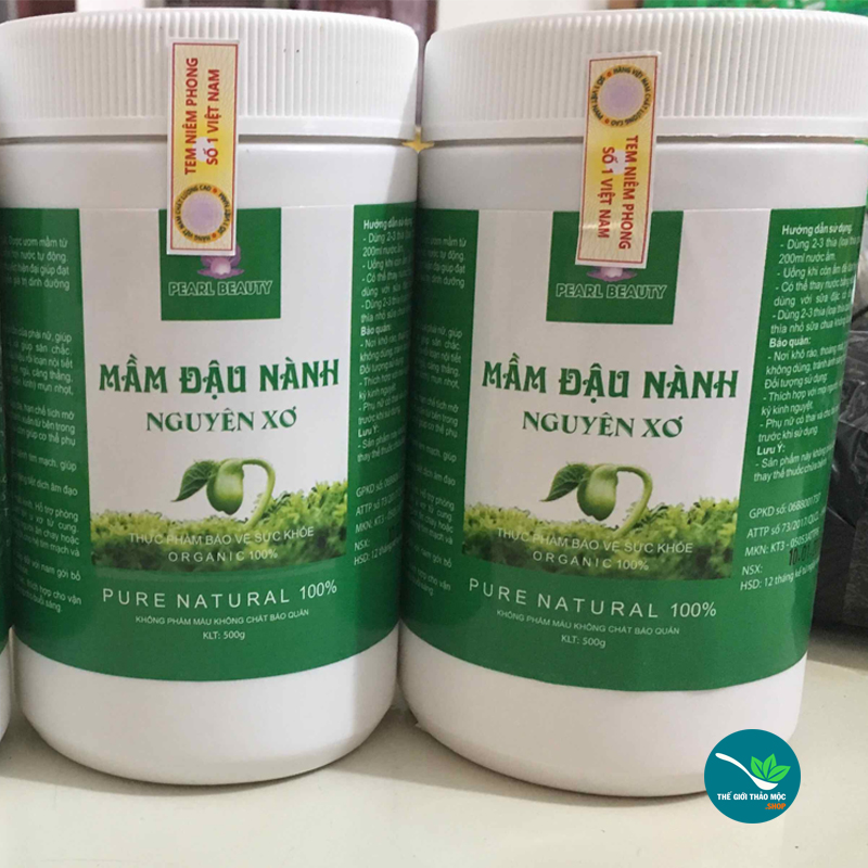1kg mầm đậu nành nguyên xơ cao cấp có giấy chứng nhận 2TM938