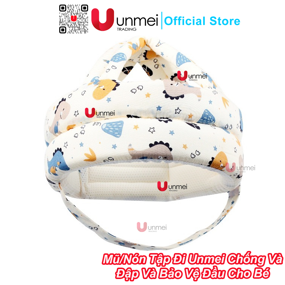 Mũ Tập Đi Tập Bò UNMEI Cho Bé - Loại Nón Chống Va Đập Bảo Vệ Đầu Cho Trẻ Khi Mới Bò Và Khi Tập Đi