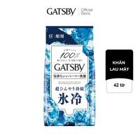 Khăn Lau Mặt GATSBY FACIAL WIPES ICE TYPE S 100% Cotton Sạch Da Siêu Mát Lạnh 42 tờ