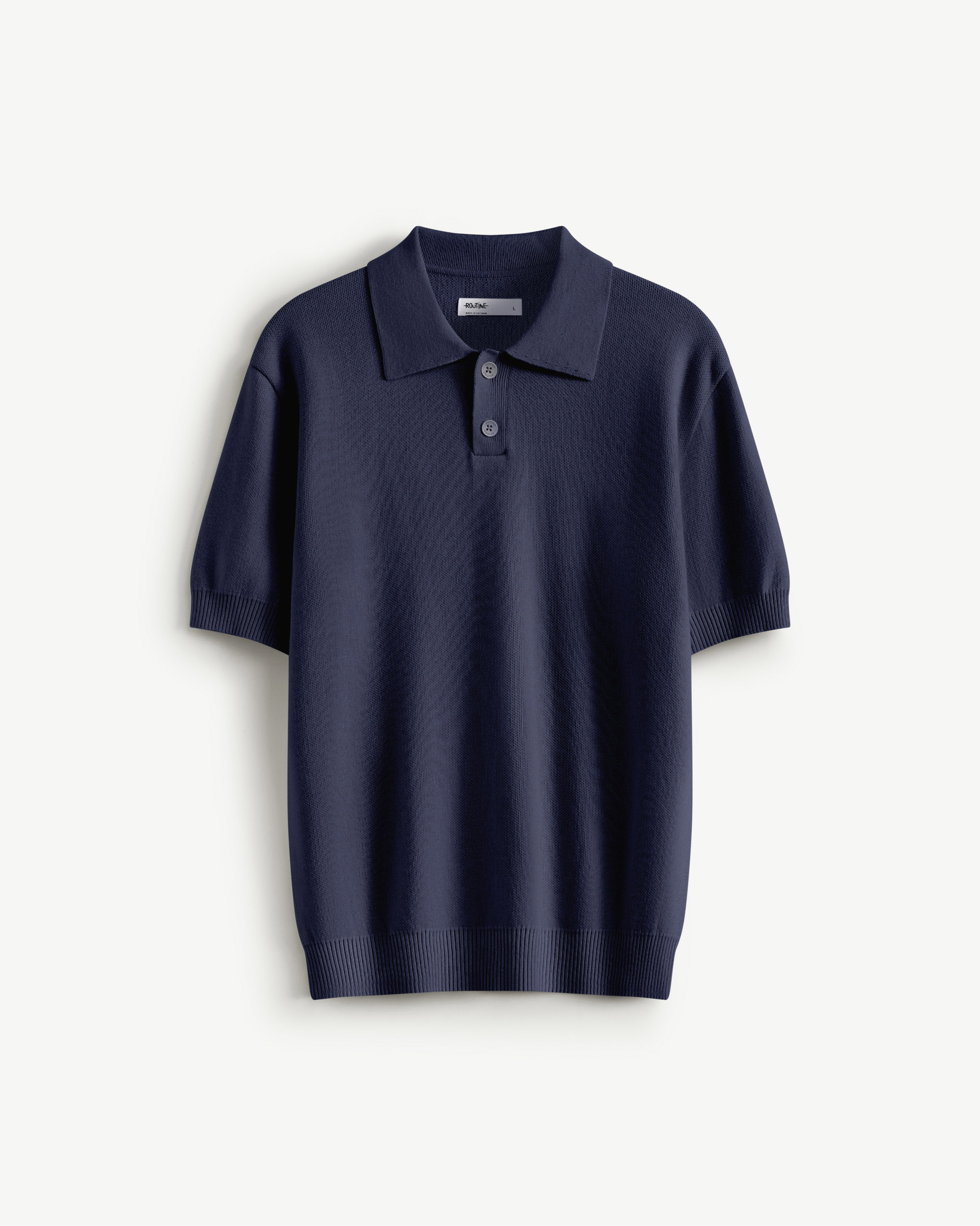 Áo Len Tay Ngắn Nam Cổ Polo Form Fitted - Routine 10F25KNI003