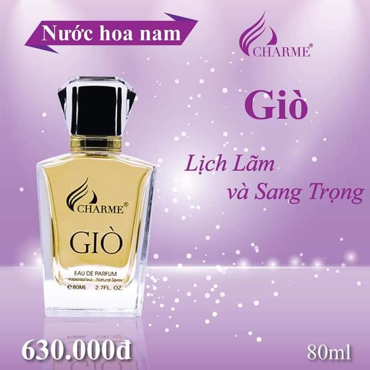 Nước Hoa Gio Chính Hãng 80Ml Dành Cho Nam