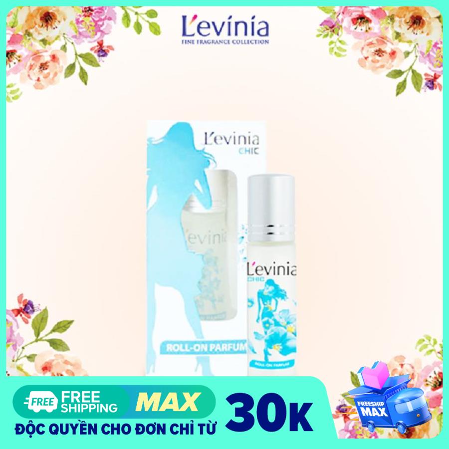 Nước Hoa Cao Cấp Dạng Lăn Mini 9Ml Levinia - Màu Xanh Dương - Chic