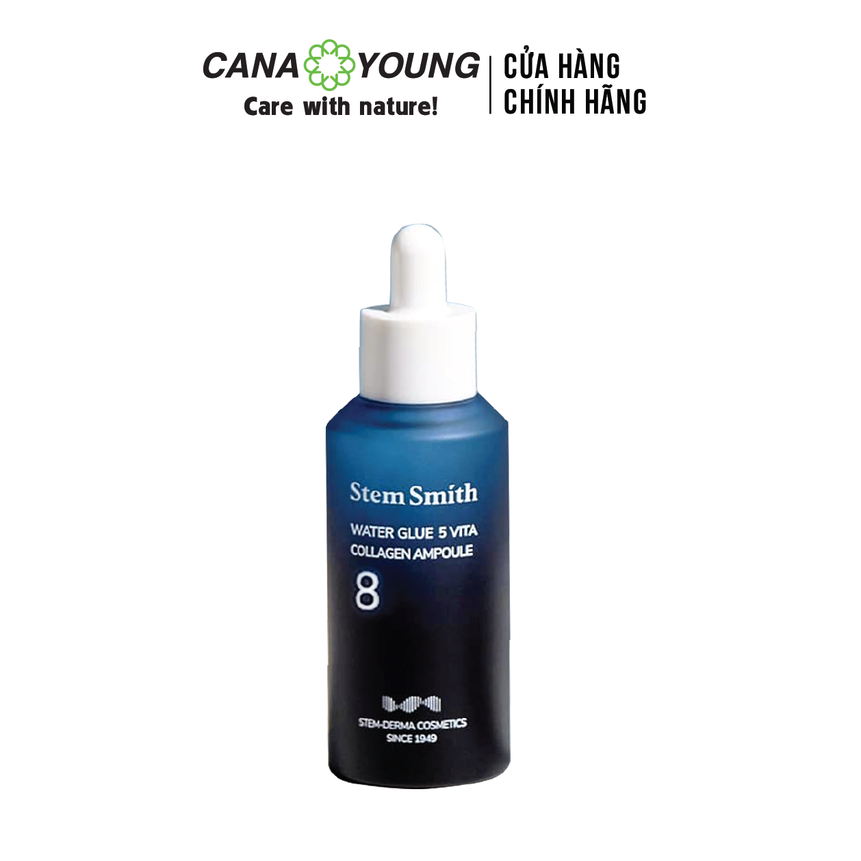 Tinh Chất Cấp Ẩm Và Chống Lão Hóa 8 Lớp Cao Cấp Stem Smith Water Glue 8 Layer Hyaluron Ampoule 50Ml (Số 8)