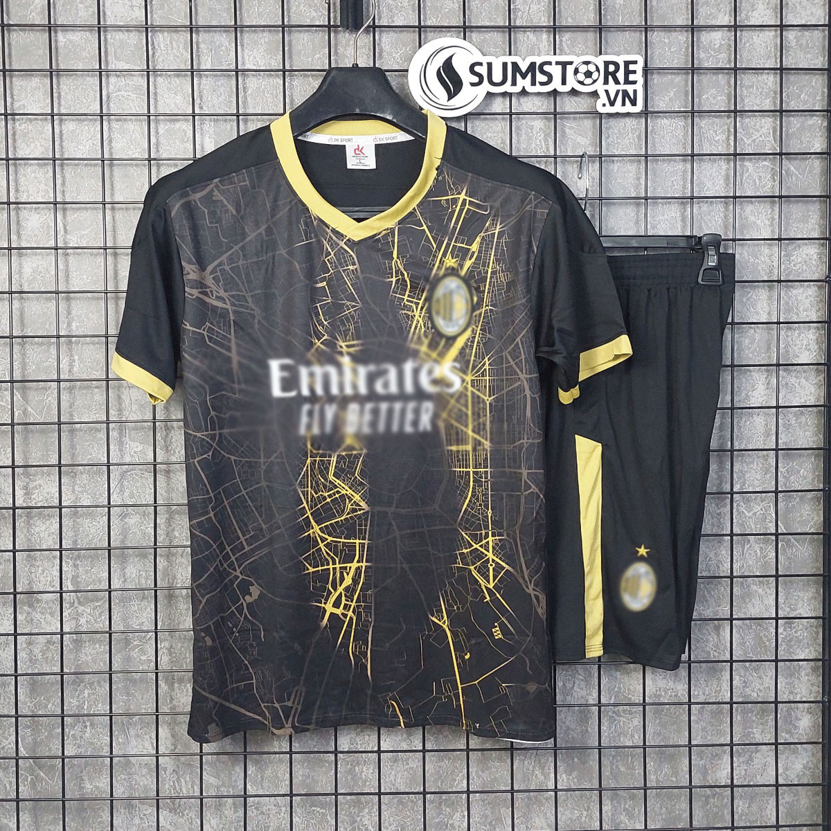 Áo AC Milan Đen 2023 - Áo Đá Bóng Đẹp - Đồ Thể Thao Đá Banh Nam Nữ Cao Cấp