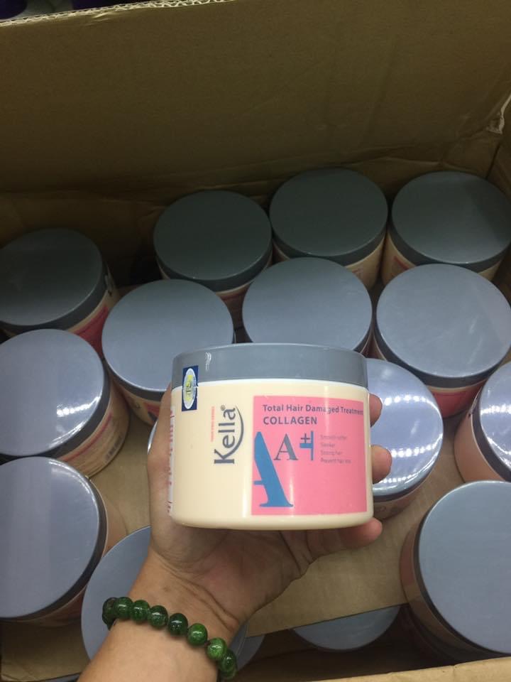 [HCM]Kem Hấp dầu phục hồi tóc hư Kella Total Hair Damaged Treatment 500ml - HX641