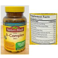 Viên uống Vitamin B Super B Complex Nature Made [Hàng Mỹ]