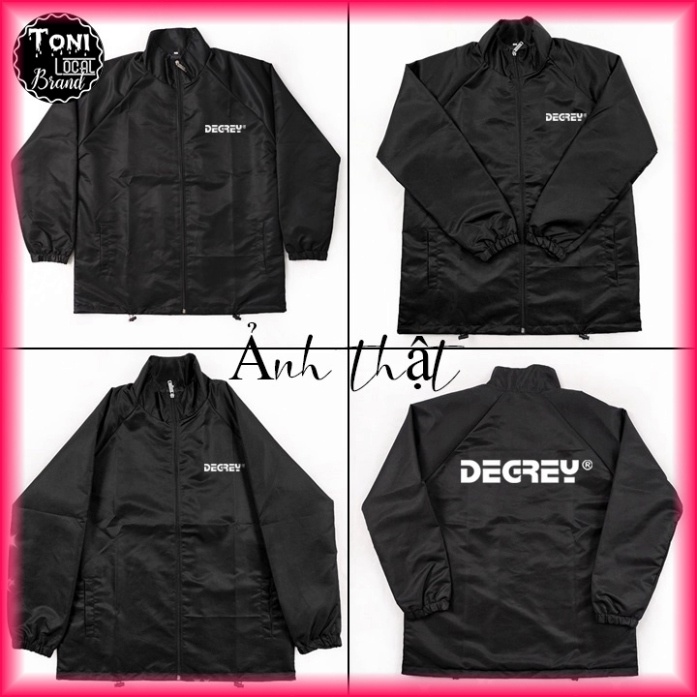 (Full Box) Áo Khoác Dù Mero DEGREY Jacket Local Brand cổ bẻ - Áo Gió Dày 2 Lớp Form Rộng (D5050L - K