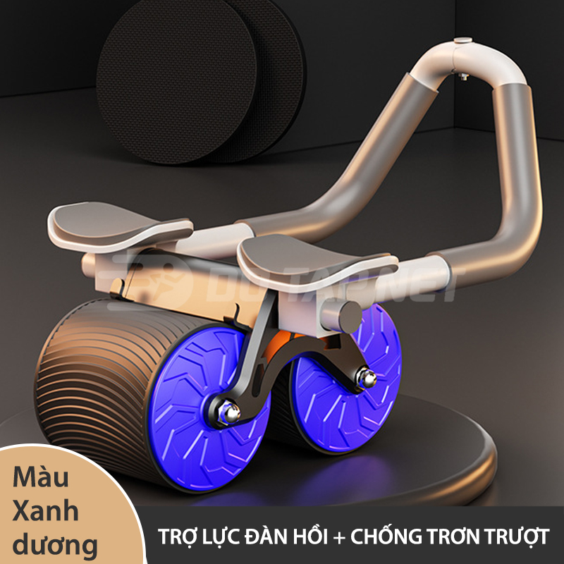 Con Lăn Tập Bụng 2 Bánh Tự Động Kéo Về Con Lăn Trợ Lực Tập Cơ Bụng Tại Nhà Thế Hệ Mới Có Chỗ Để Tay 