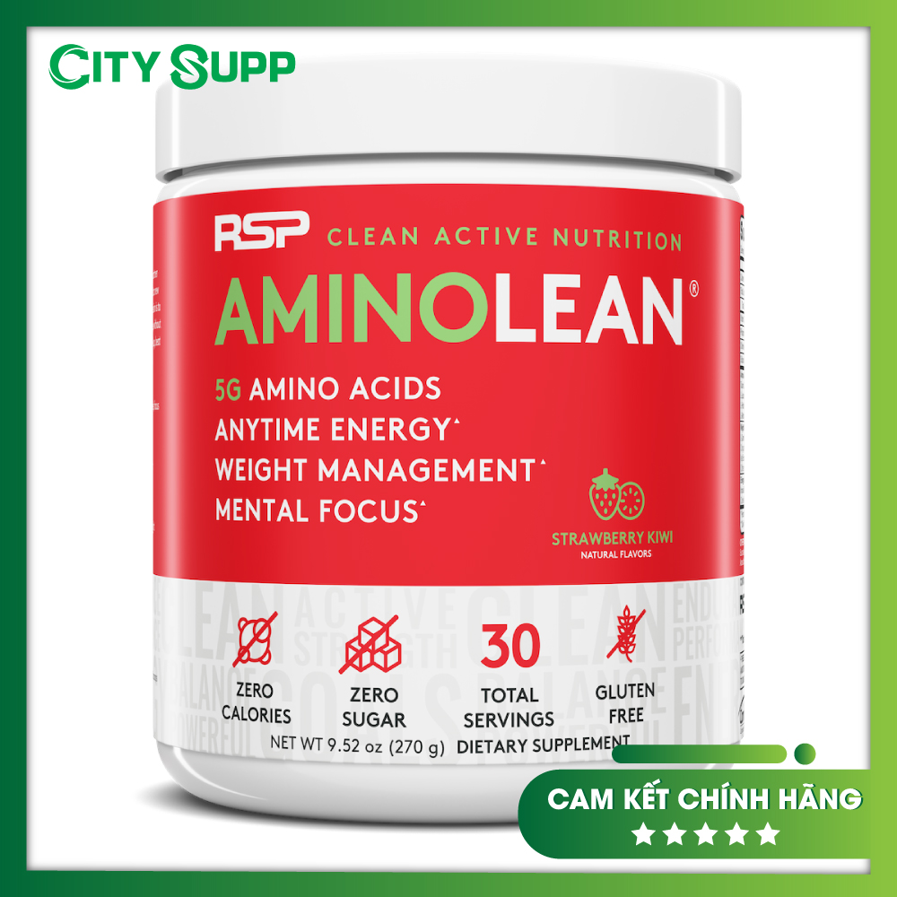 [Hcm]Rsp Amino Lean Pre - Workout Hoàn Chỉnh Cho Nam Và Nữ Với Eaa Phục Hồi Năng Lượng & L - Carnitine Hỗ Trợ Đốt Mỡ Caffeine Giúp Tỉnh Táo Tập Trung (30 Lần Dùng)