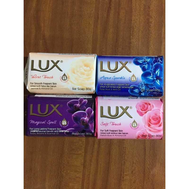 Xà Phòng Lux Indonesia Các Màu Bánh To 80G 🇹🇭 Xà Bông Cục Soap Sáp Tắm Hồng Trắng Tím Xanh