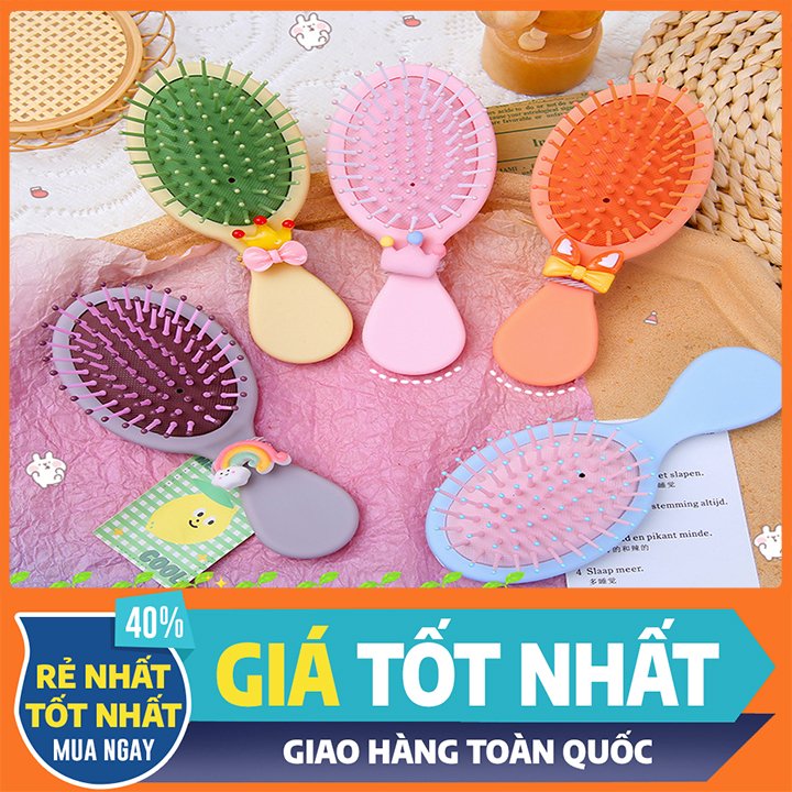 Lược Chải Tóc Hàn Quốc Mẫu Mới Tặng Kèm Dây Cột Tóc Siêu Yêu