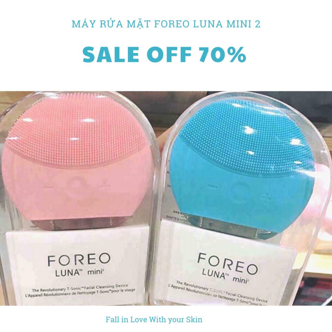 [ GIẢM GIÁ 1 NGÀY ] Máy Rửa Mặt Foreo Luna Mini 2  Bảo Hành 1 Đổi 1 Trong Vòng 6 Tháng. Giúp Làm Sạch Sâu Da MặtGiảm Mụn CámMụn Đầu Đen  Một Làn Da Sáng Mịn