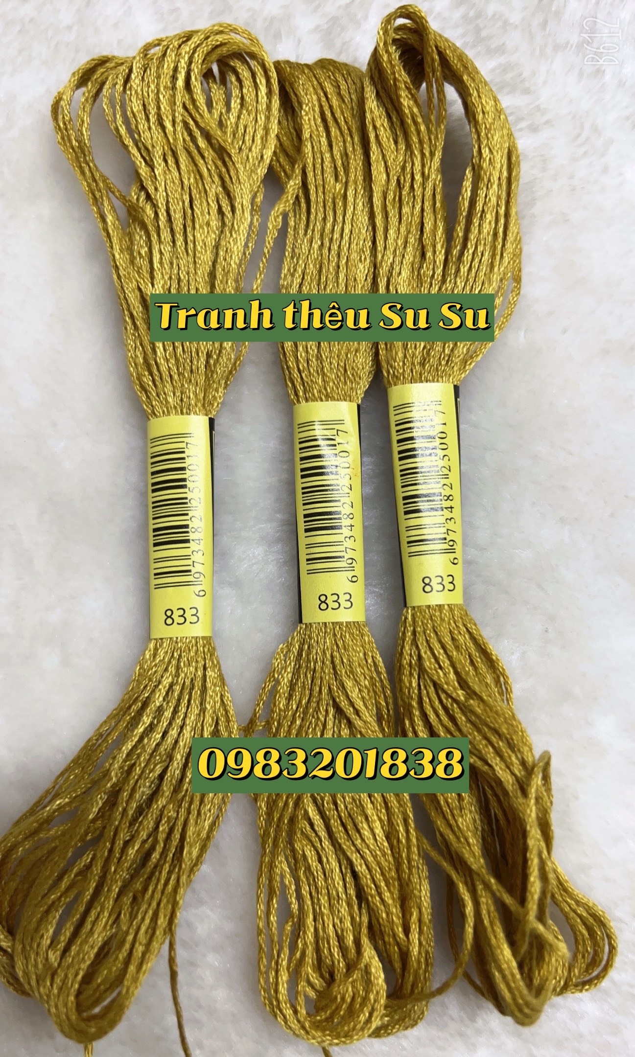 Chỉ cotton thêu tranh chữ thập mã DMC các mã chỉ thêu từ 800 đến mã 899 (giá 1 tép)