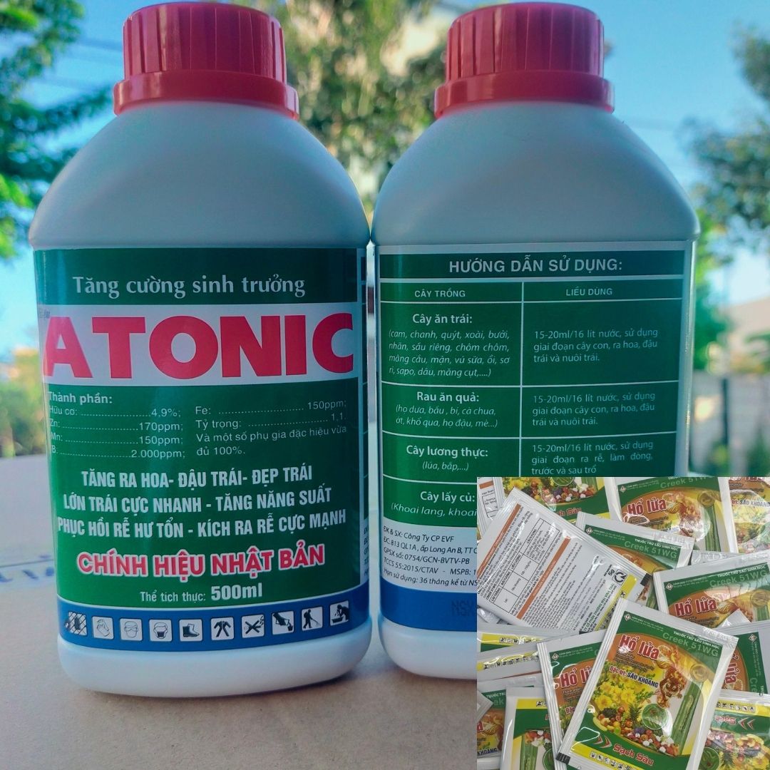 ATONIK 500ML ( MUA 1 CHAI TẶNG 1 GÓI SÂU HỔ LỬA ) KÍCH THÍCH RỄ