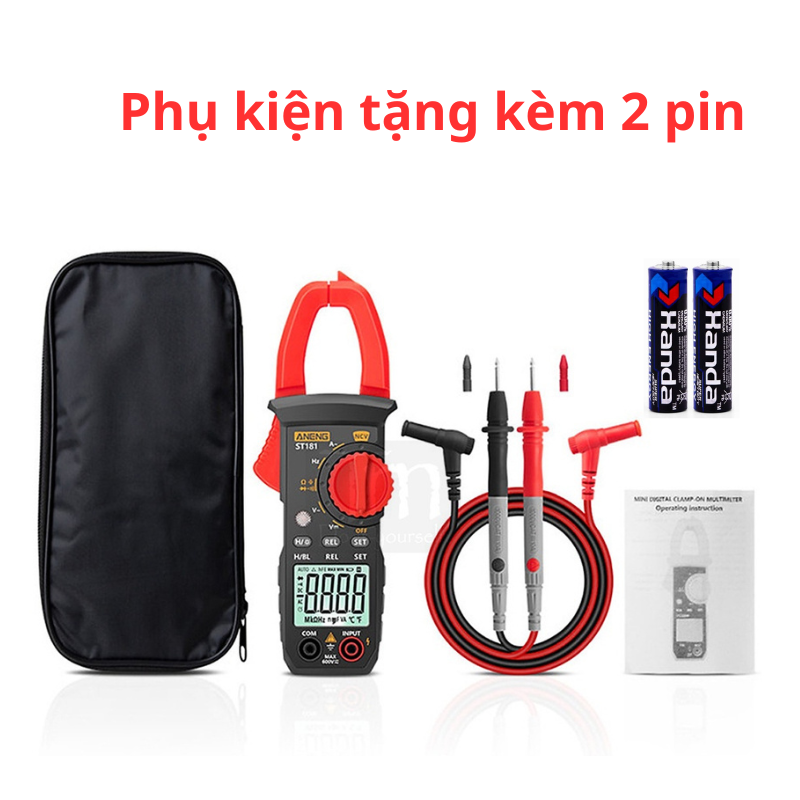 Kìm kẹp dòng Aneng ST180 - Đồng hồ đo vạn năng kỹ thuật số - Ampe kìm ST180