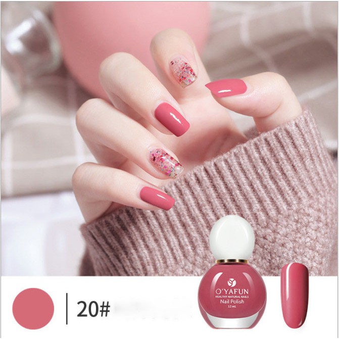 [Hcm][Rẻ Nhấtt][Hàng Chính Hãng][Hàng Cao Cấp] Sơn Móng Tay Oyafun Nail Polish Màu Mới 2021 - Gốc Nước Siêu Đẹp Màu 01 - 20