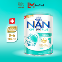 Sữa bột Nestle NAN OPTIPRO PLUS 1 800g với 5HMO Sữa Mát với đạm Optipro 5HMO Hỗ Trợ Tiêu Hóa Đề Kháng Trí Não & Phát Triển Toàn Diện Nhập Khẩu Thụy Sĩ