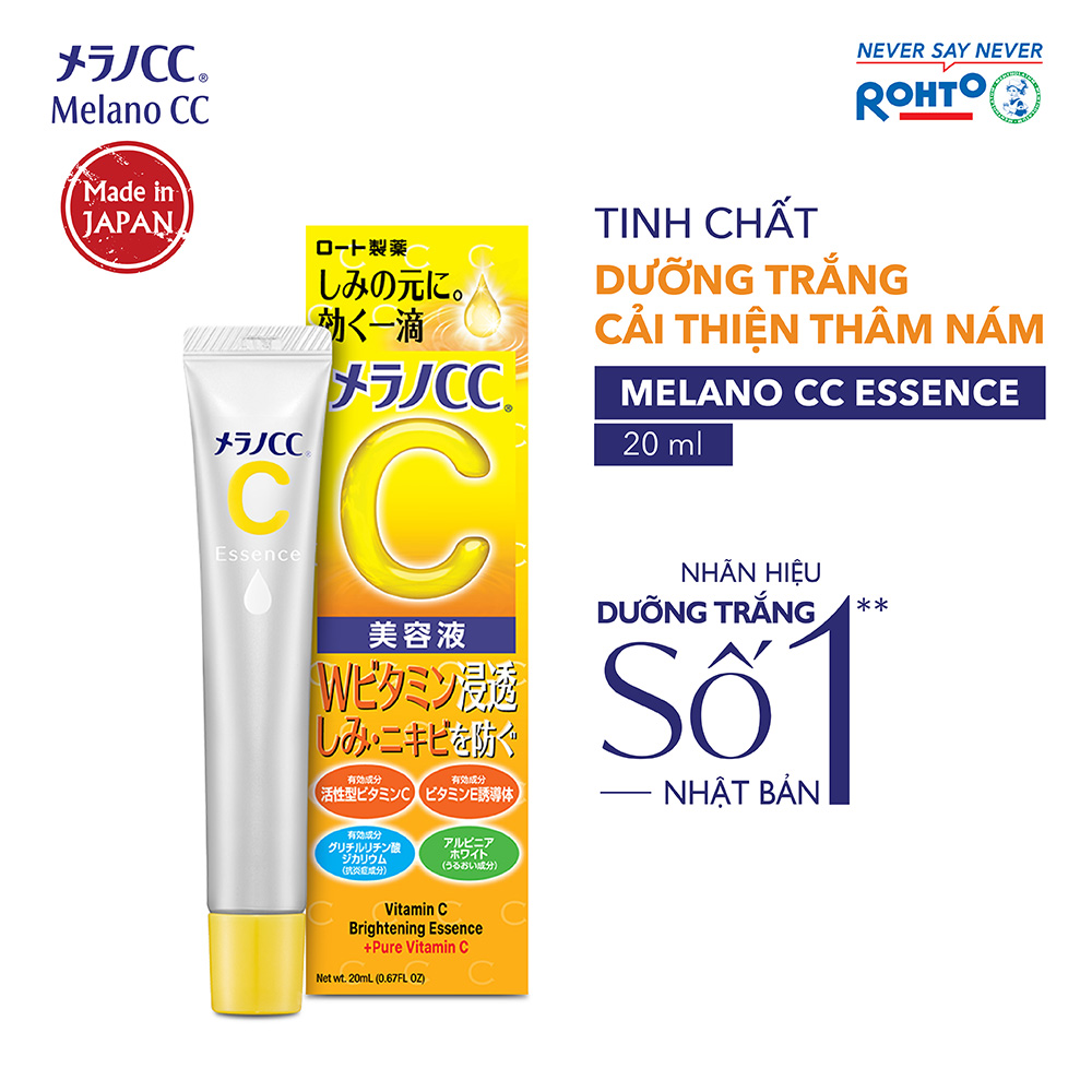 Tinh chất vitamin C dưỡng trắng da chống thâm nám Melano CC Whitening Essence 20ml ( Nhập khẩu từ Nh