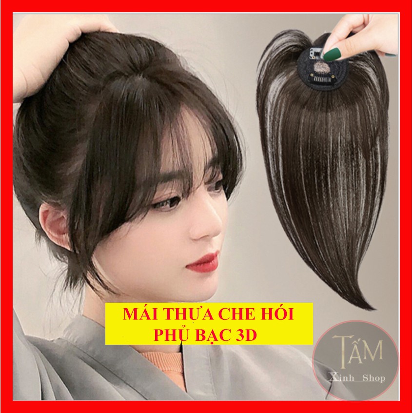 Mái Thưa 3D 2 Kẹp - Tóc Tơ Nhân Tạo