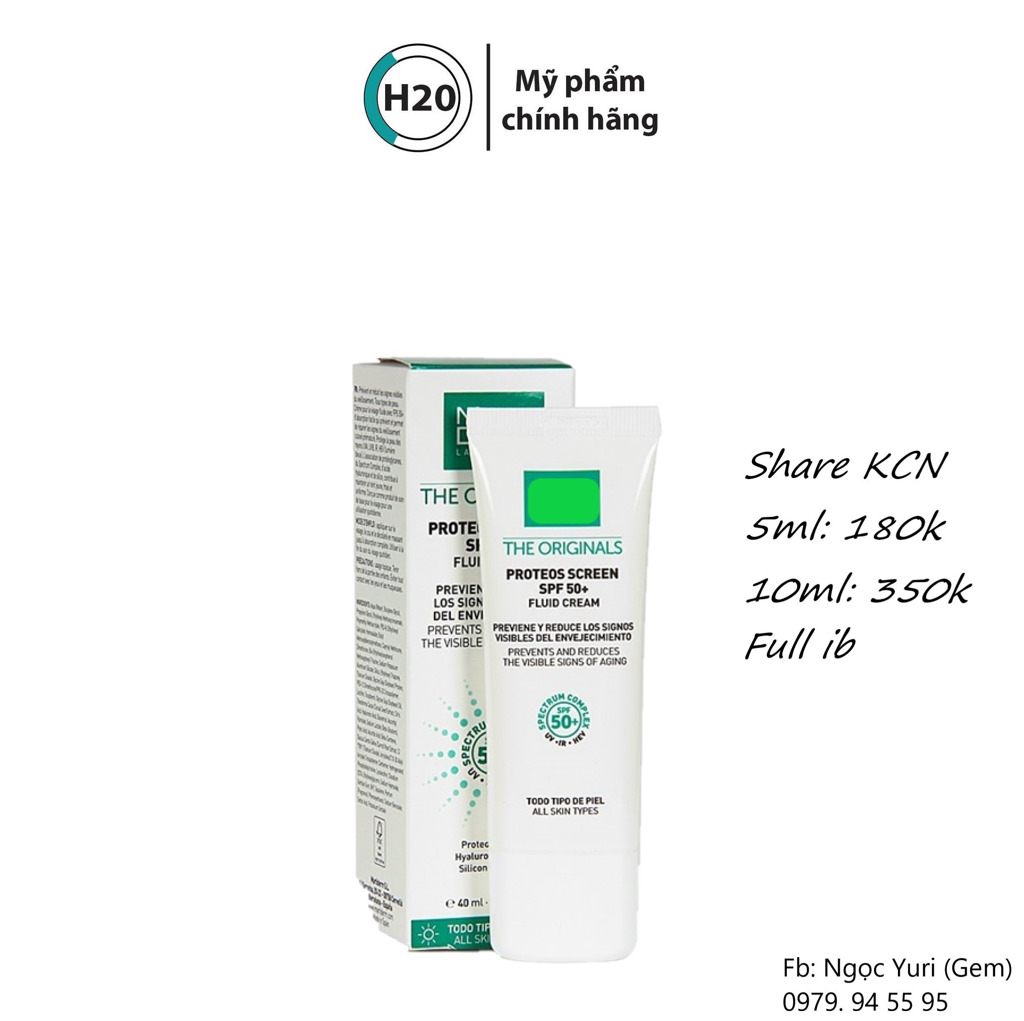 [Hàng Nhập Khẩu] Kem Chống Nắng Martiderm Fluid Cream 40Ml