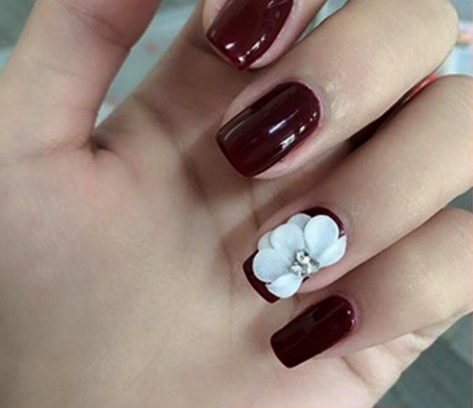 [HCM]Sản phẩm trang trí móng  vẽ nổi Nail desige  hoa vẽ nổi. Hoa nổi 4D Fantasy set 2 hoa theo màu.Hoa dễ bẻ from móng(hàng vẽ tay không đổ khuôn )