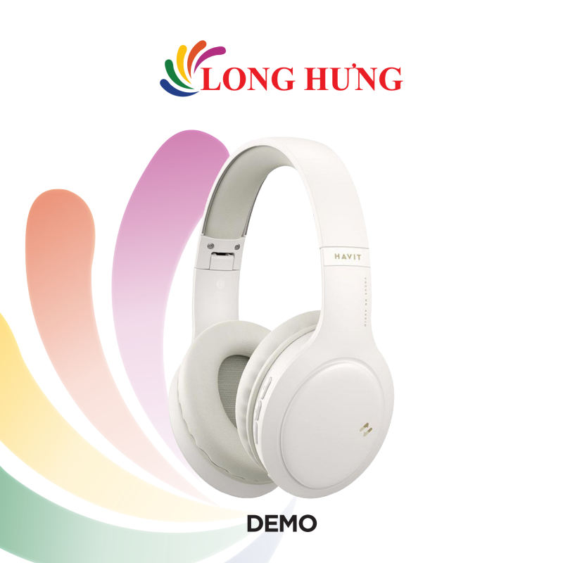 Tai nghe chụp tai Bluetooth Havit H633BT - Hàng chính hãng - Kiểu dáng cong thái học Bluetooth v5.1 sử dụng đến 22 giờ