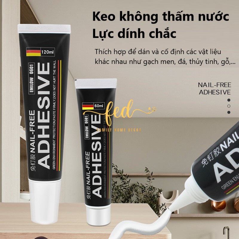 Keo dán siêu dính đa năng keo dán móc dán vật dụng treo tường siêu chắc không cần đinh vít