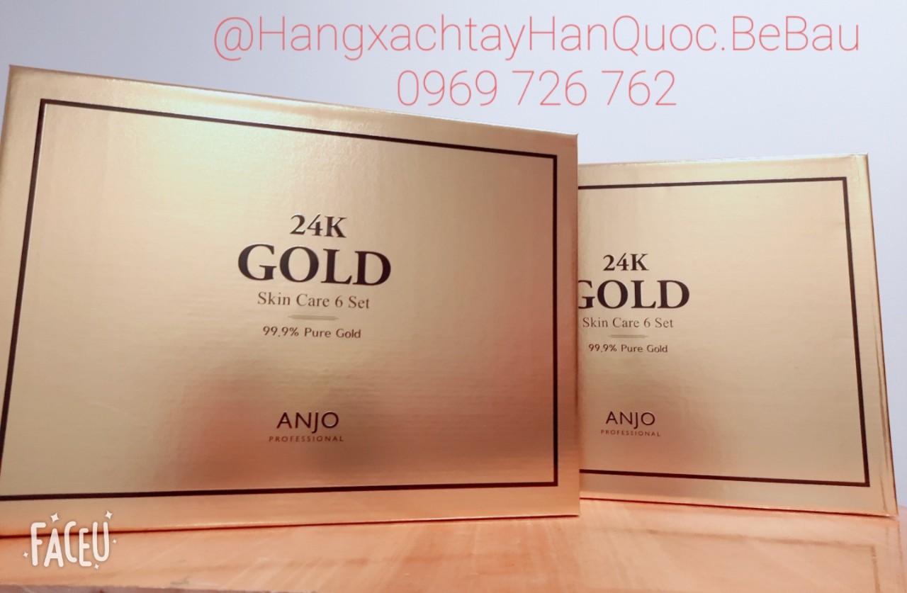 Bộ Mỹ Phẩm Dưỡng Da Gold 24K Anjo