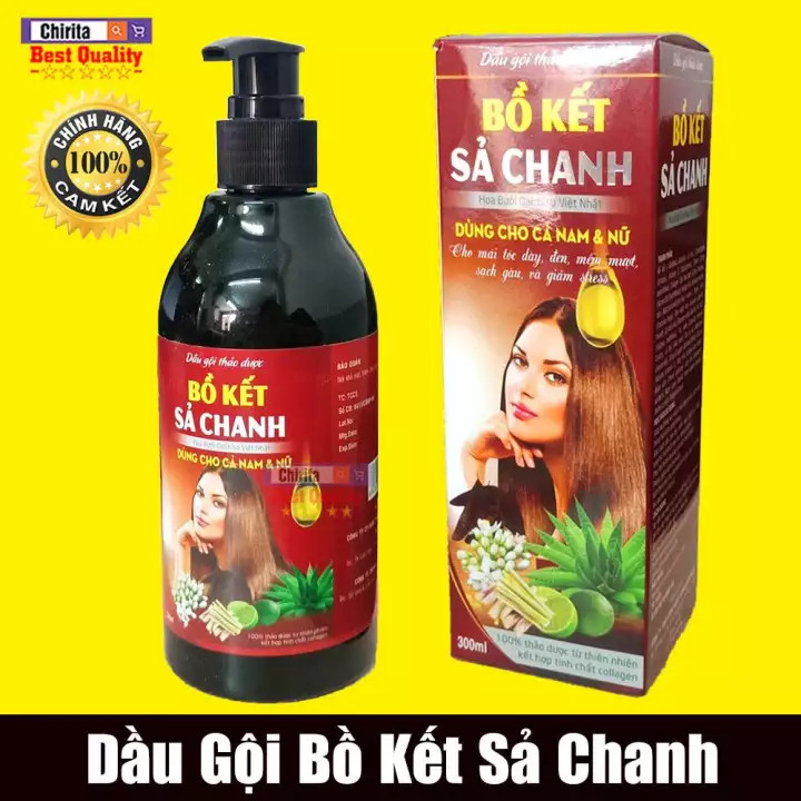 Combo 2 Chai Dầu Gội Bồ Kết Sả Chanh – Phục Hồi Tóc Hư Tổn Tóc