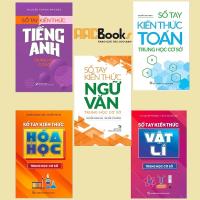 Sách - Trọn bộ 5 cuốn Sổ Tay Kiến Thức Toán  + Ngữ Văn + Tiếng Anh + Vật Lý + Hóa Học Trung Học Cơ Sở - lẻ tùy chọn