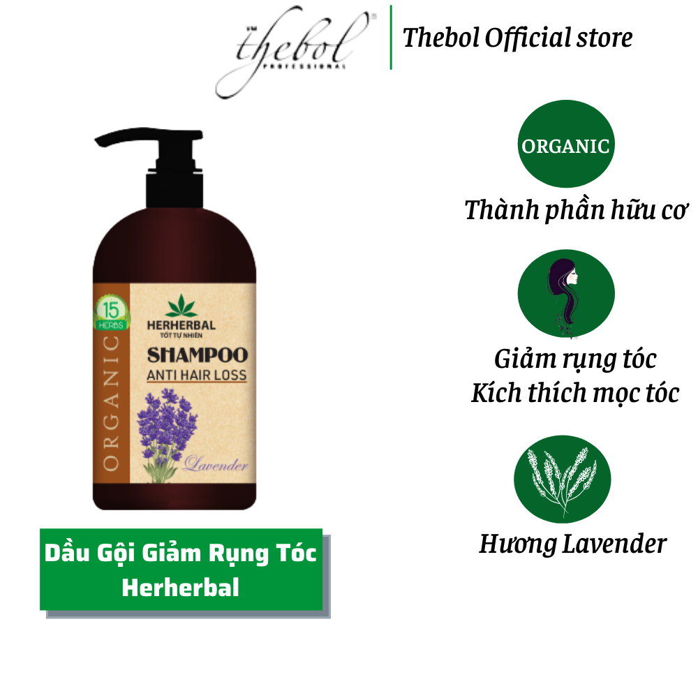 [Hcm]Dầu Gội Dược Liệu Giảm Rụng Alpha Herherbal Tinh Dầu Oải Hương 336G